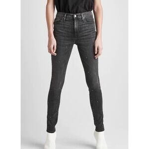 Hudson Barbara Studded High Waist Super Skinny Jeans Size 25